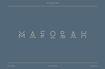 Mafobah - Modern Luxury Typeface