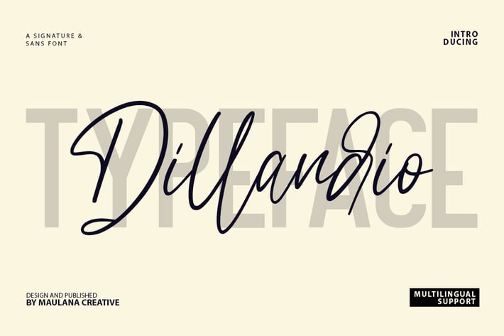 Dillandio - Font Duo