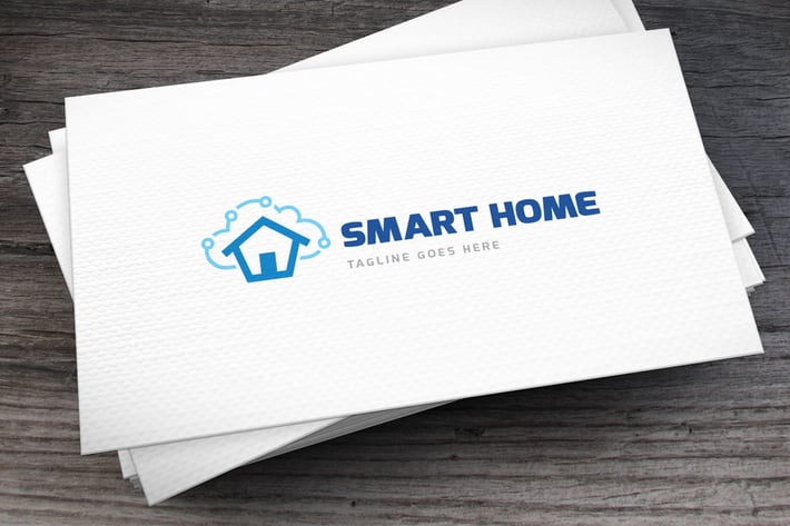 Smart Home Logo Template