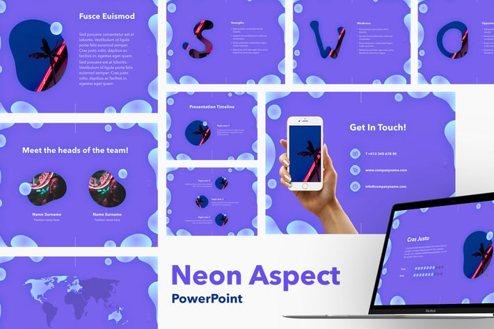 Neon Aspect PowerPoint Template