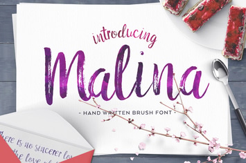 Malina Brush Font