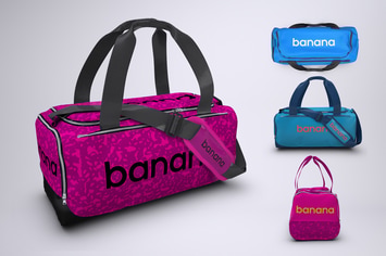 Sports Bag or Gym Duffel Bag Mock-Up