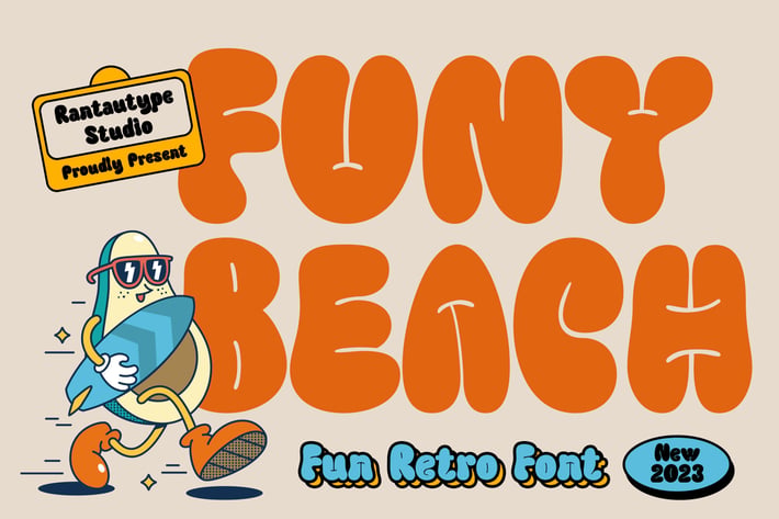 Funy Beach Fun Retro Serif Font