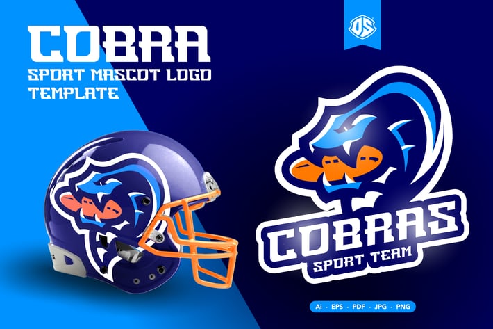 Cobra Sport Mascot Logo