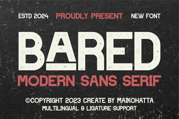 Bared - Modern Sans Serif 