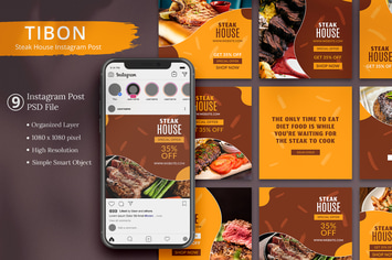 Tibon - Steak House Instagram Post
