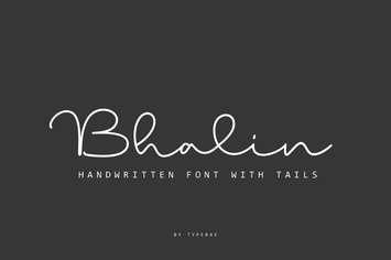 Bhalin - Monoline Handwritten Script Font