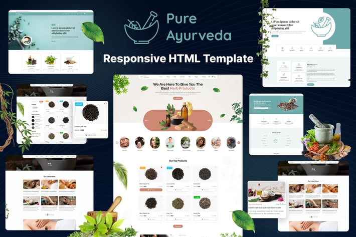 Pure Ayurveda - Responsive HTML Template