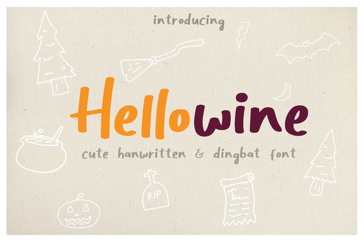 Hellowine - Cute Handwritten Font