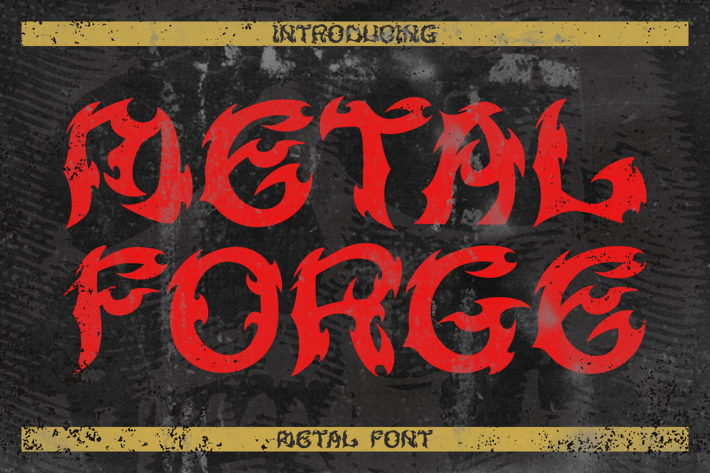Metal Forge - Metal Font