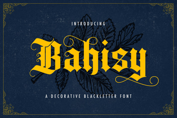 Bahisy - Blackletter Font