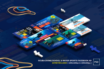 Scuba Diving School & Water Sports Facebook Ad