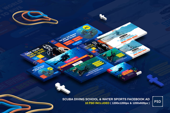 Scuba Diving School & Water Sports Facebook Ad