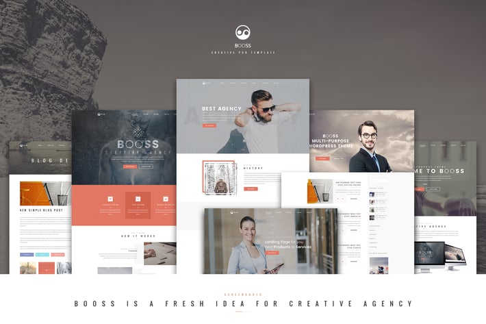 Booss | Creative Multipurpose Marketing PSD Templa