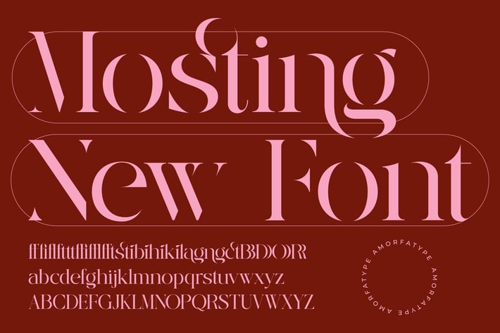 Mosting Modern Stencil Serif