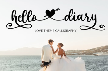 Hello Dairy - Wedding Font