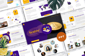 Sentro  - Cryptocurrency Powerpoint Templates