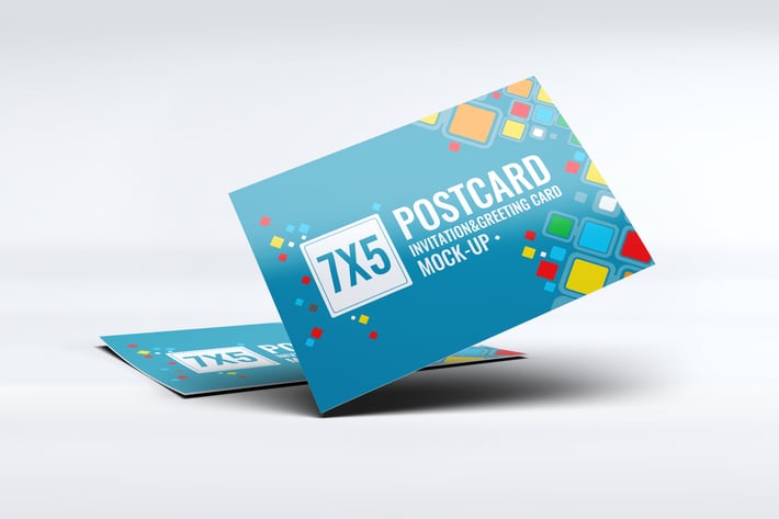 Postcard Invitation Greeting Card Mock-Up V3