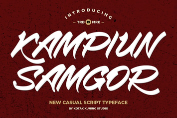 Kampiun Samgor - Casual Display Font