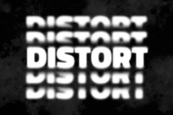 Duplicate Distortion Text Effect
