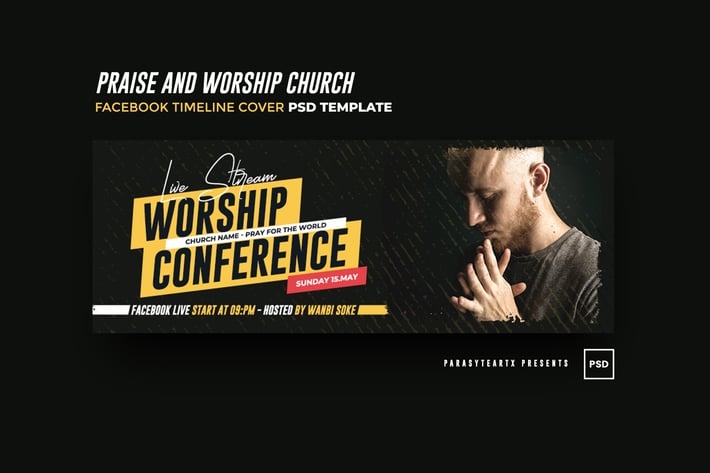 Praise and Worship Church Facebook Timeline Cover
