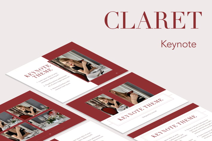 Claret Keynote Template