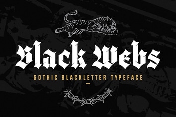 Black Webs - Gothic Blackletter Game Display Font