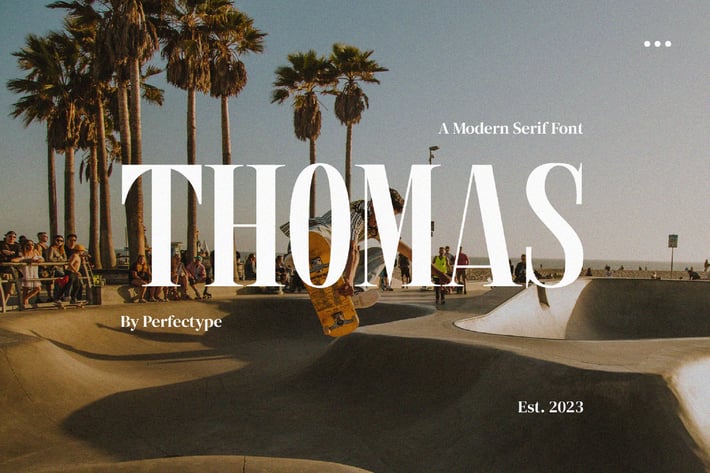 Thomas Elegant Serif Font Typeface