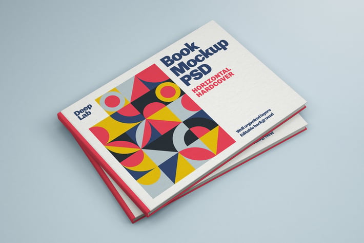 Horizontal Book Cover Mockup
