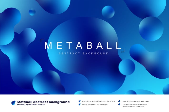 Metaball abstract background