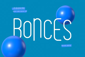 Bonces Bouncy Sans Display Font