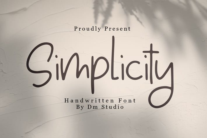 Simplicity - Handwritten Font