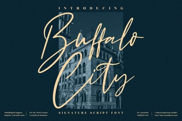 Buffalo City Signature Script Font