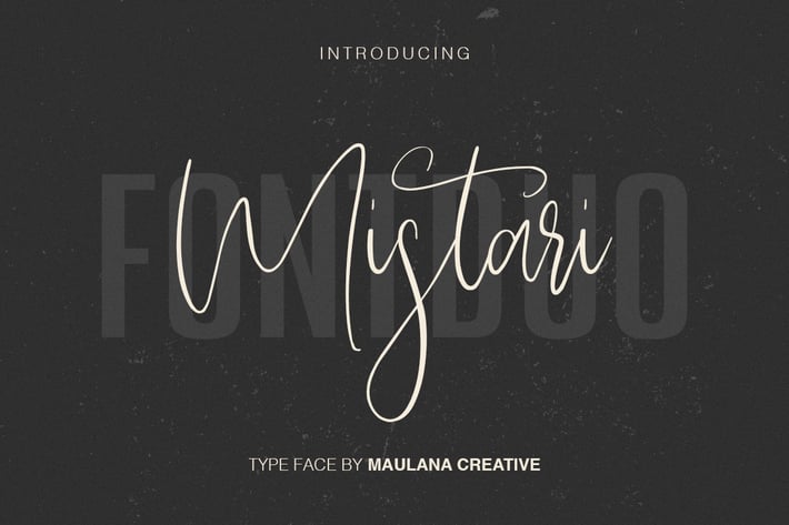 Mistari Typeface - Script And Sans