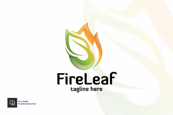 Fire Leaf - Logo Template
