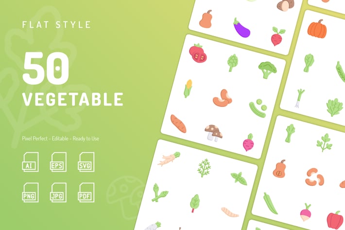 Vegetable Flat Icons