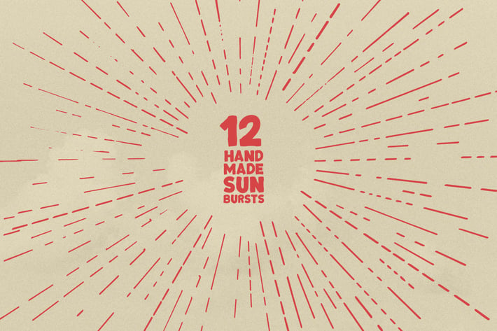 12 Handmade Sunbursts