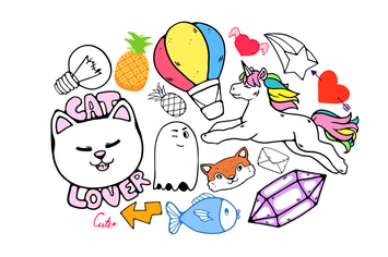2 sheets of Random Doodles