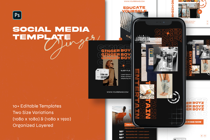 Instagram Templates - Ginger