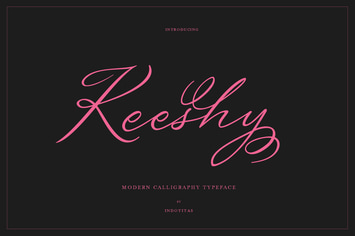 Keeshy Modern Calligrapy Typeface