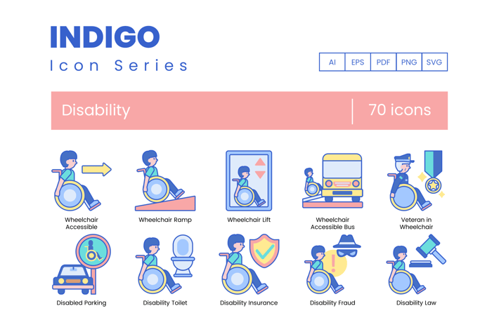 70 Disability Icons
