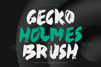 Gecko Holmes Brush Display Font