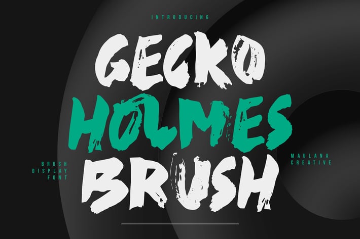 Gecko Holmes Brush Display Font
