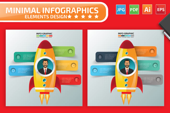 Rocket Infographics Design