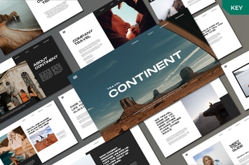  Continent - Keynote Template