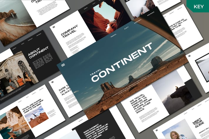  Continent - Keynote Template