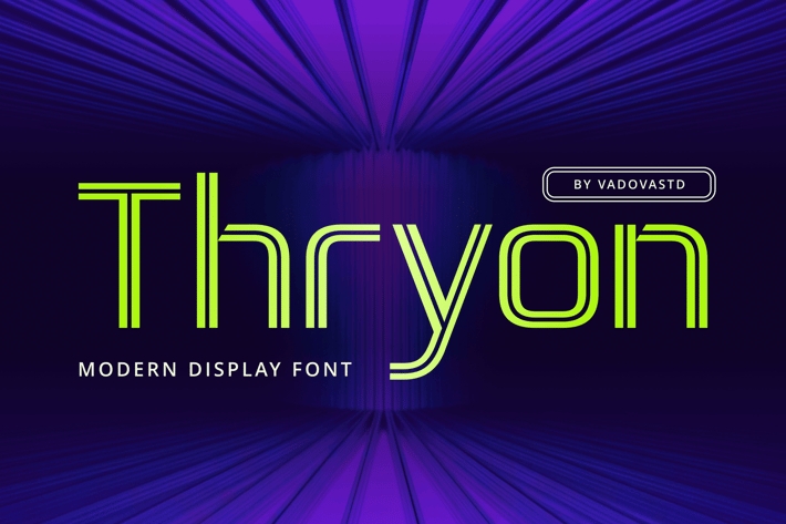 Thryon Cyberpunk Typeface Font