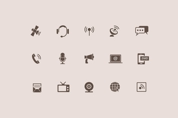 15 Communication and Audio Icons