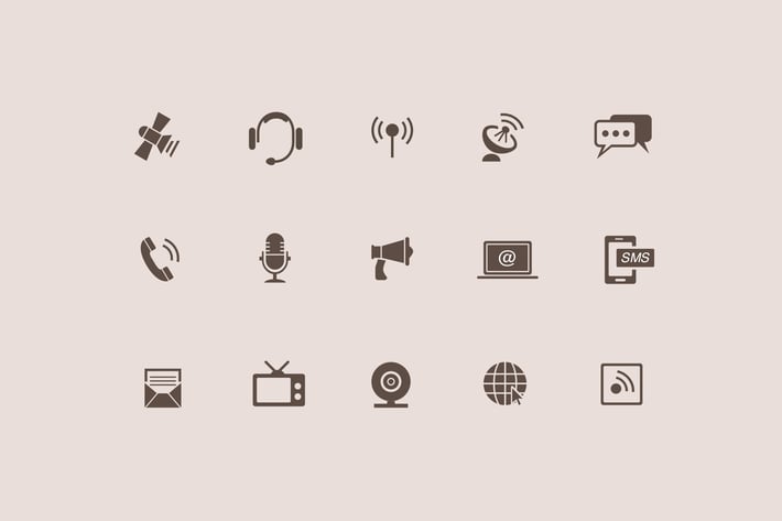 15 Communication and Audio Icons