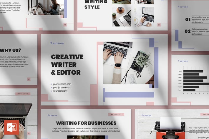 Author PowerPoint Presentation Template